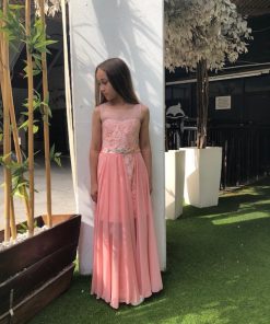 שמלת בת מצווה צבע אפרסק