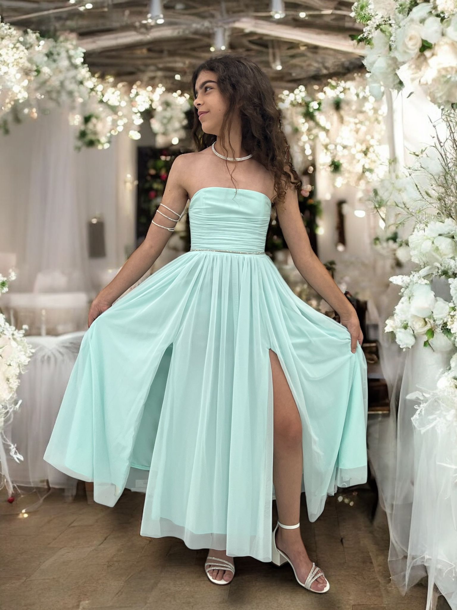 שמלת בת מצווה | שמלה בת מצווה עם שסעים שמלות בת מצווה | שמלת בת מצווה מקסי | שמלות בת מצווה פרימיום